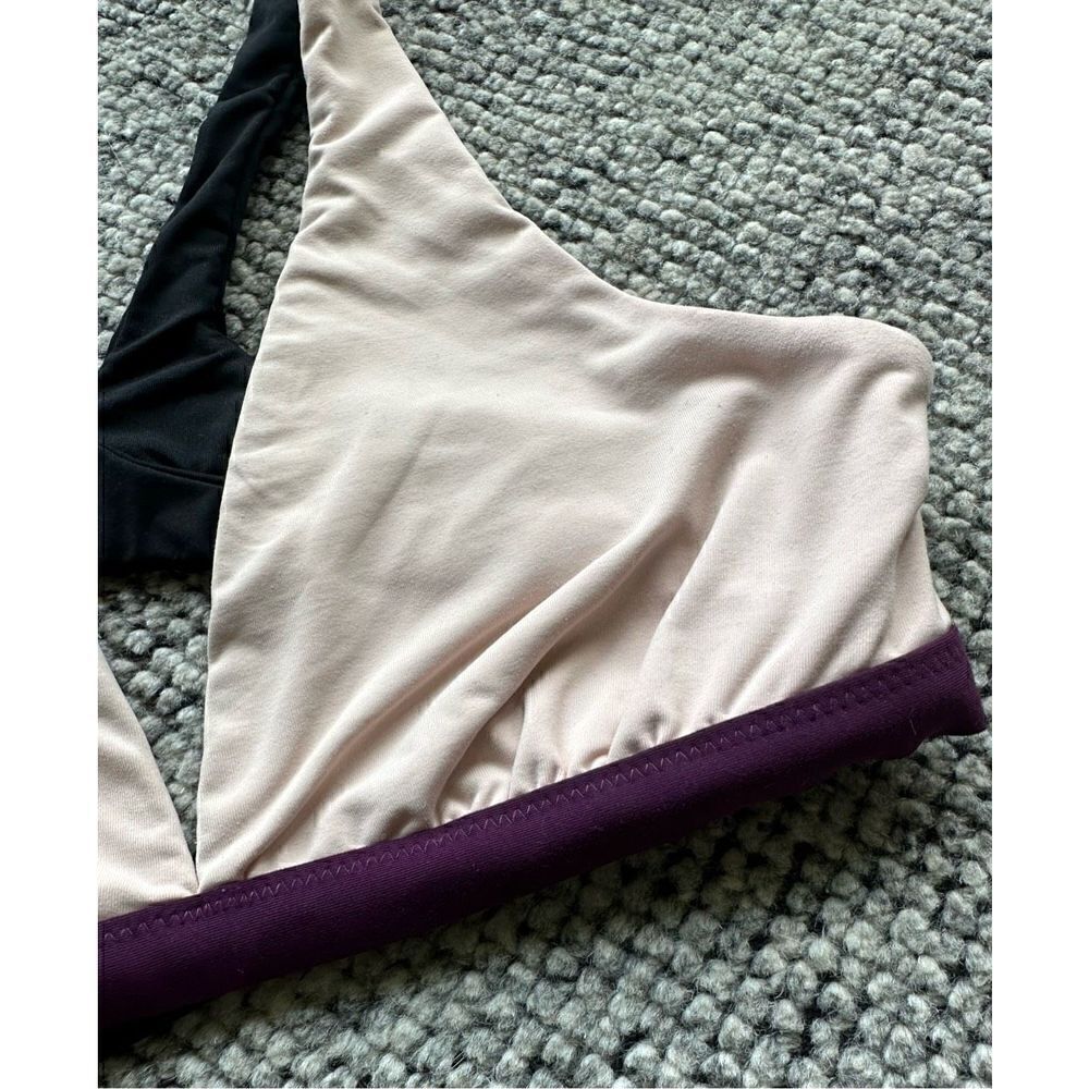 Athleta Mod Block Plunge Bikini Top XS - Picture 4 of 6